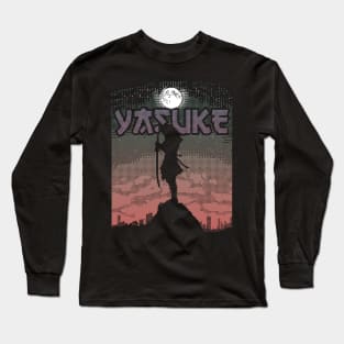 8 bit samurais art Long Sleeve T-Shirt